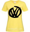 Женская футболка Volkswagen фломастером Лимонный фото