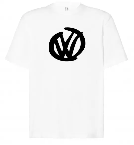 Футболка Оверсайз Volkswagen фломастером Белый фото