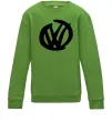 Детский Свитшот Volkswagen фломастером Лаймовый Детский Свитшот Volkswagen фломастером Лаймовый фото