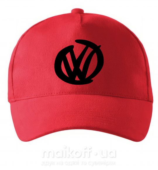 Кепка Volkswagen фломастером Красный фото