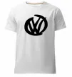 Чоловіча преміум футболка Volkswagen фломастером Білий фото