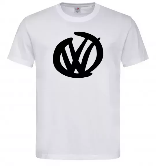 Мужская футболка Volkswagen фломастером Белый фото