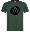 Мужская футболка Volkswagen фломастером Темно-зеленый фото