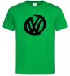 Мужская футболка Volkswagen фломастером Зеленый фото