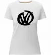 Женская премиум футболка Volkswagen фломастером Белый фото
