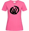 Жіноча футболка Volkswagen фломастером Яскраво-рожевий фото