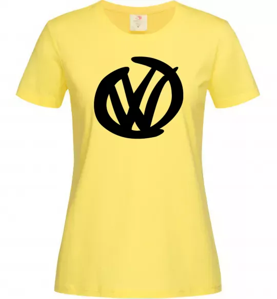 Жіноча футболка Volkswagen фломастером Лимонний фото