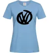 Жіноча футболка Volkswagen фломастером Блакитний фото