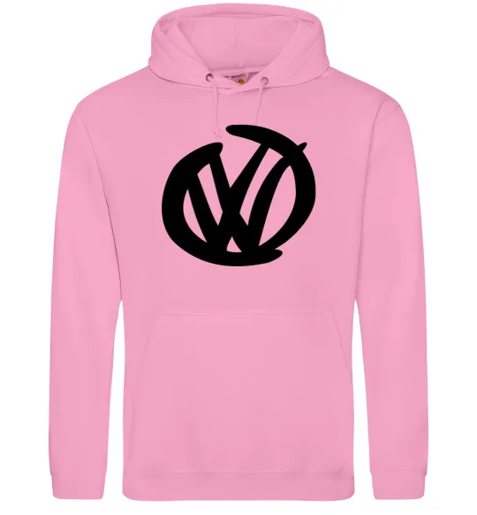 Мужская толстовка (худи) Volkswagen фломастером Розовый фото