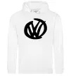 Мужская толстовка (худи) Volkswagen фломастером Белый фото