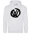 Женская толстовка (худи) Volkswagen фломастером Серый меланж фото