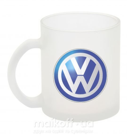 Чашка стеклянная Volkswagen цветной лого Фроузен фото