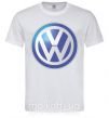 Чоловіча футболка Volkswagen цветной лого Білий фото