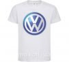 Детская футболка Volkswagen цветной лого Белый фото