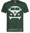 Мужская футболка Volkswagen car Темно-зеленый фото