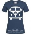Женская футболка Volkswagen car Темно-синий фото