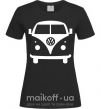 Женская футболка Volkswagen car Черный фото