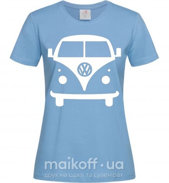 Женская футболка Volkswagen car Голубой фото
