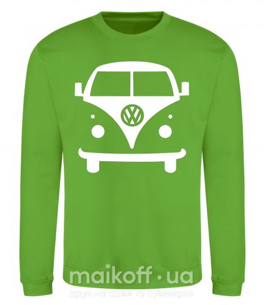 Свитшот Volkswagen car Лаймовый фото