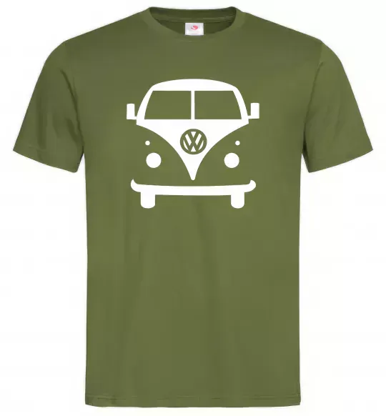 Чоловіча футболка Volkswagen car Оливковий фото