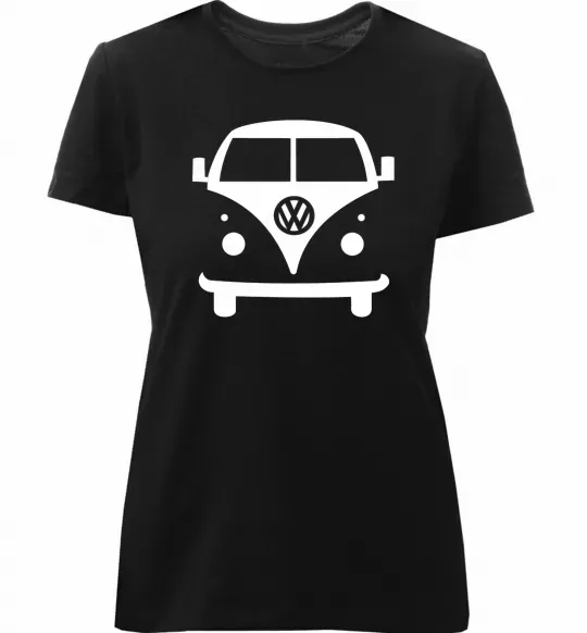 Жіноча преміум футболка Volkswagen car Чорний фото