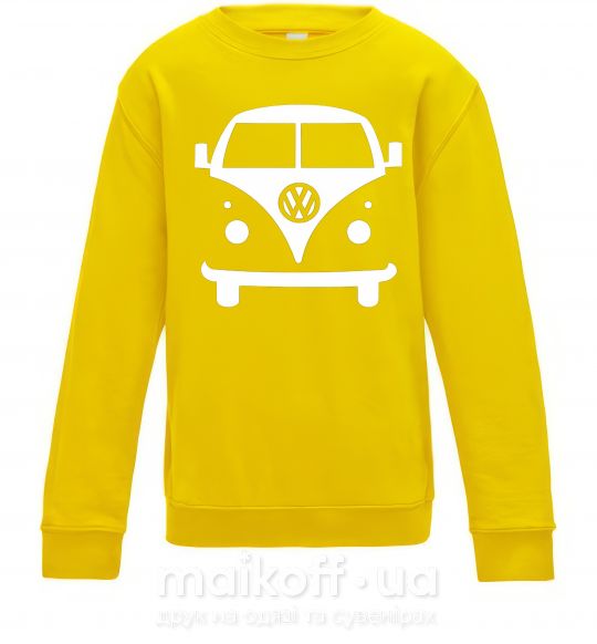 Детский Свитшот Volkswagen car Солнечно желтый фото