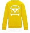 Детский Свитшот Volkswagen car Солнечно желтый фото