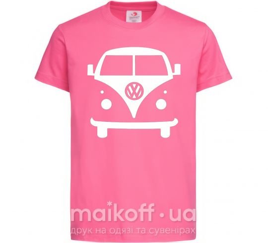 Детская футболка Volkswagen car Ярко-розовый фото