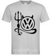 Мужская футболка Volkswagen devil Серый фото