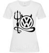Женская футболка Volkswagen devil Белый фото