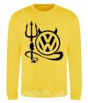 Свитшот Volkswagen devil Солнечно желтый фото