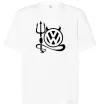 Футболка Оверсайз Volkswagen devil Белый фото