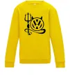 Детский Свитшот Volkswagen devil Солнечно желтый фото