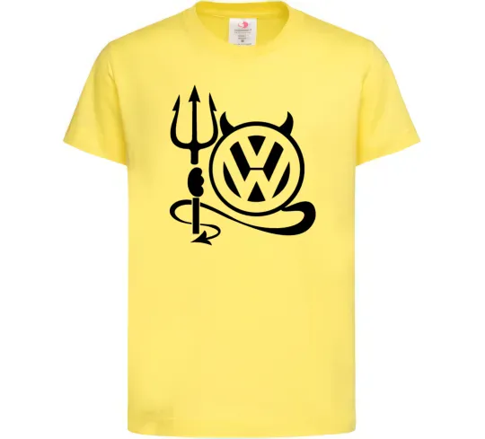 Дитяча футболка Volkswagen devil Лимонний фото