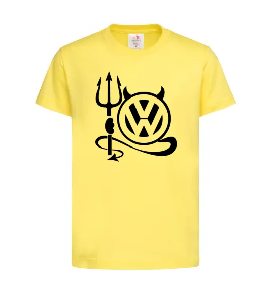 Дитяча футболка Volkswagen devil Лимонний фото