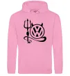Мужская толстовка (худи) Volkswagen devil Розовый фото