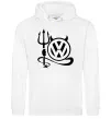 Мужская толстовка (худи) Volkswagen devil Белый Мужская толстовка (худи) Volkswagen devil Белый фото