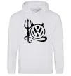 Мужская толстовка (худи) Volkswagen devil Серый меланж Мужская толстовка (худи) Volkswagen devil Серый меланж фото