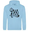 Мужская толстовка (худи) Volkswagen devil Голубой фото