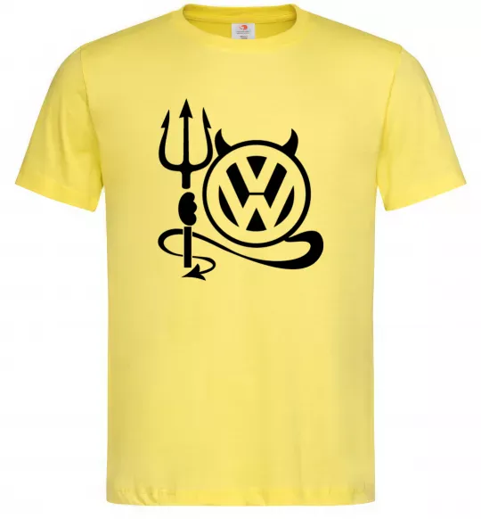 Мужская футболка Volkswagen devil Лимонный фото