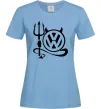 Жіноча футболка Volkswagen devil Блакитний Жіноча футболка Volkswagen devil Блакитний фото