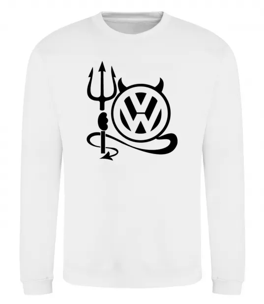 Свитшот Volkswagen devil Белый фото