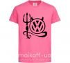 Детская футболка Volkswagen devil Ярко-розовый фото