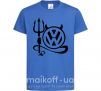 Детская футболка Volkswagen devil Ярко-синий фото
