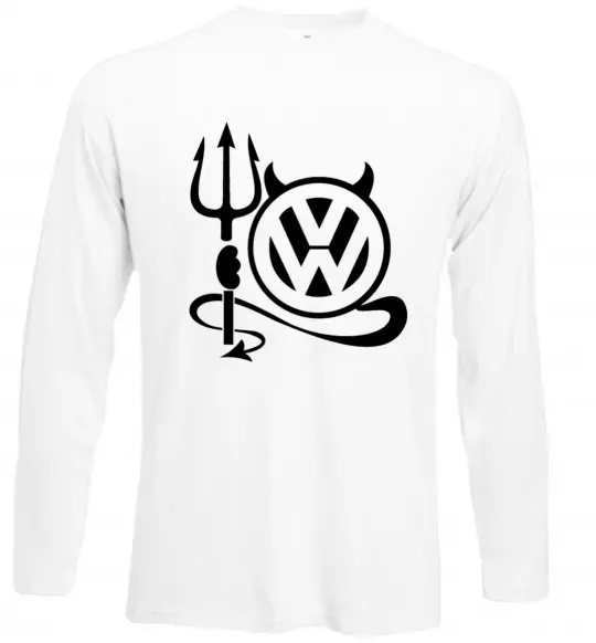 Лонгслів Volkswagen devil Білий фото