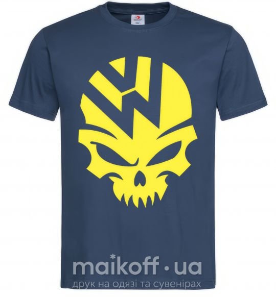 Чоловіча футболка Volkswagen skull Темно-синій фото