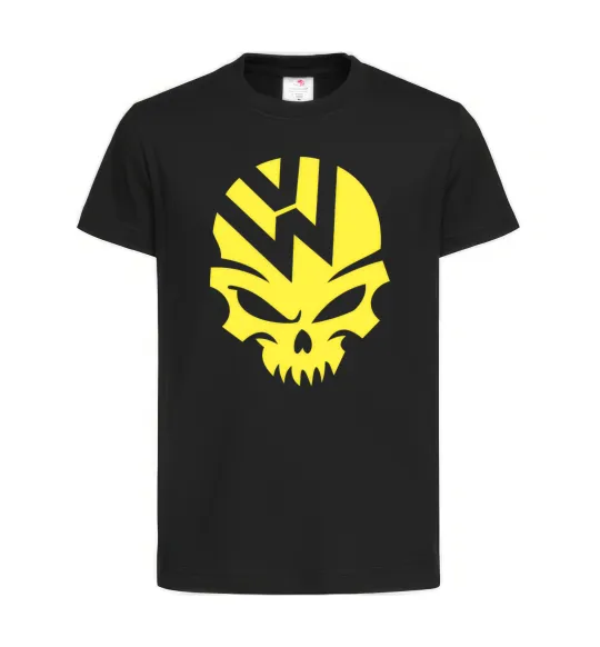 Детская футболка Volkswagen skull Черный фото