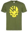 Чоловіча футболка Volkswagen skull Оливковий фото