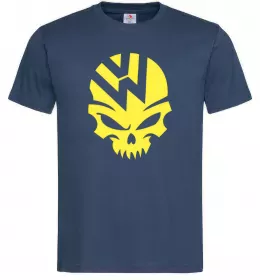 Чоловіча футболка Volkswagen skull Темно-синій фото