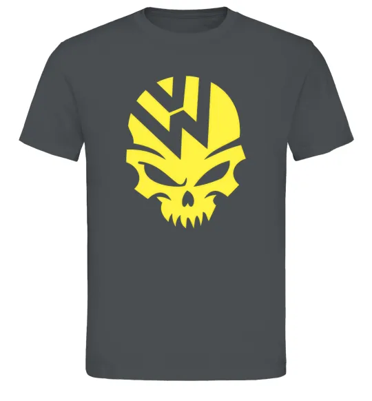 Чоловіча футболка Volkswagen skull Графіт фото